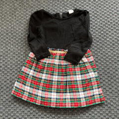 Gap Ekoseli Elbise S beden 6 7 yaş yılbaşı