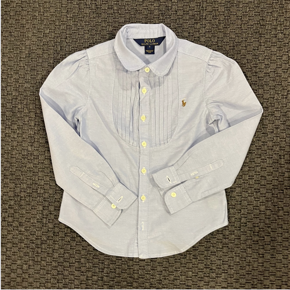 Ralph Lauren Mavi Pileli Gömlek 6 yaş yılbaşı