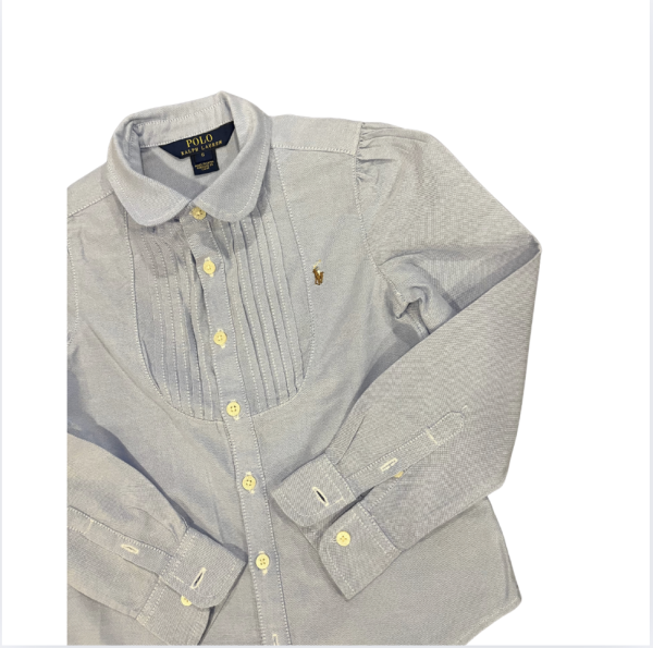 Ralph Lauren Mavi Pileli Gömlek 6 yaş yılbaşı