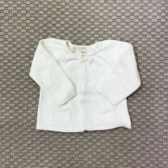 Zara Krem Rengi Cepli Hırka 6-9 ay kazak