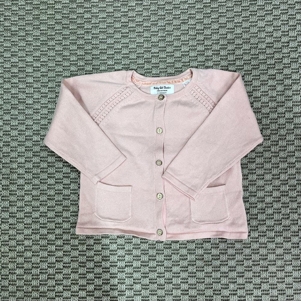 Zara Pembe  Cepli Hırka 9-12 ay kazak