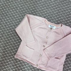 Zara Pembe  Cepli Hırka 9-12 ay kazak
