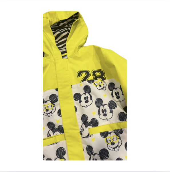 Disney Mickey Arkası Çantalı Yağmurluk 4 yaş 104 cm