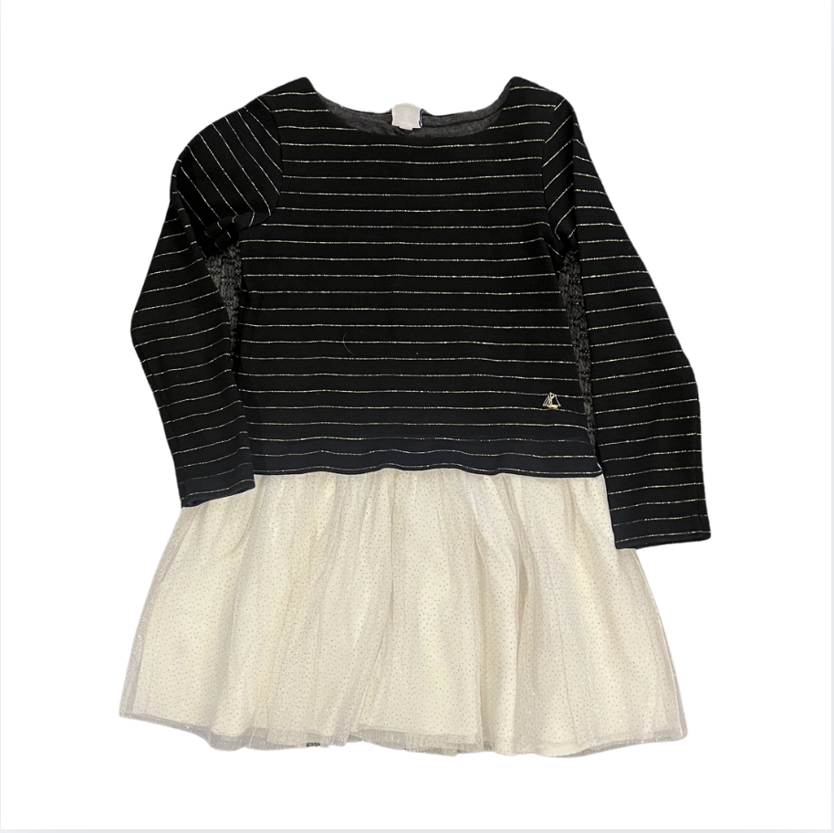 Petit Bateau Simli Tütü Etekli Elbise 5 yaş 110 cm yılbaşı