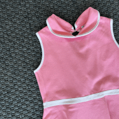 Jacadi Pembe Beyaz Elbise 6 yaş 116 cm