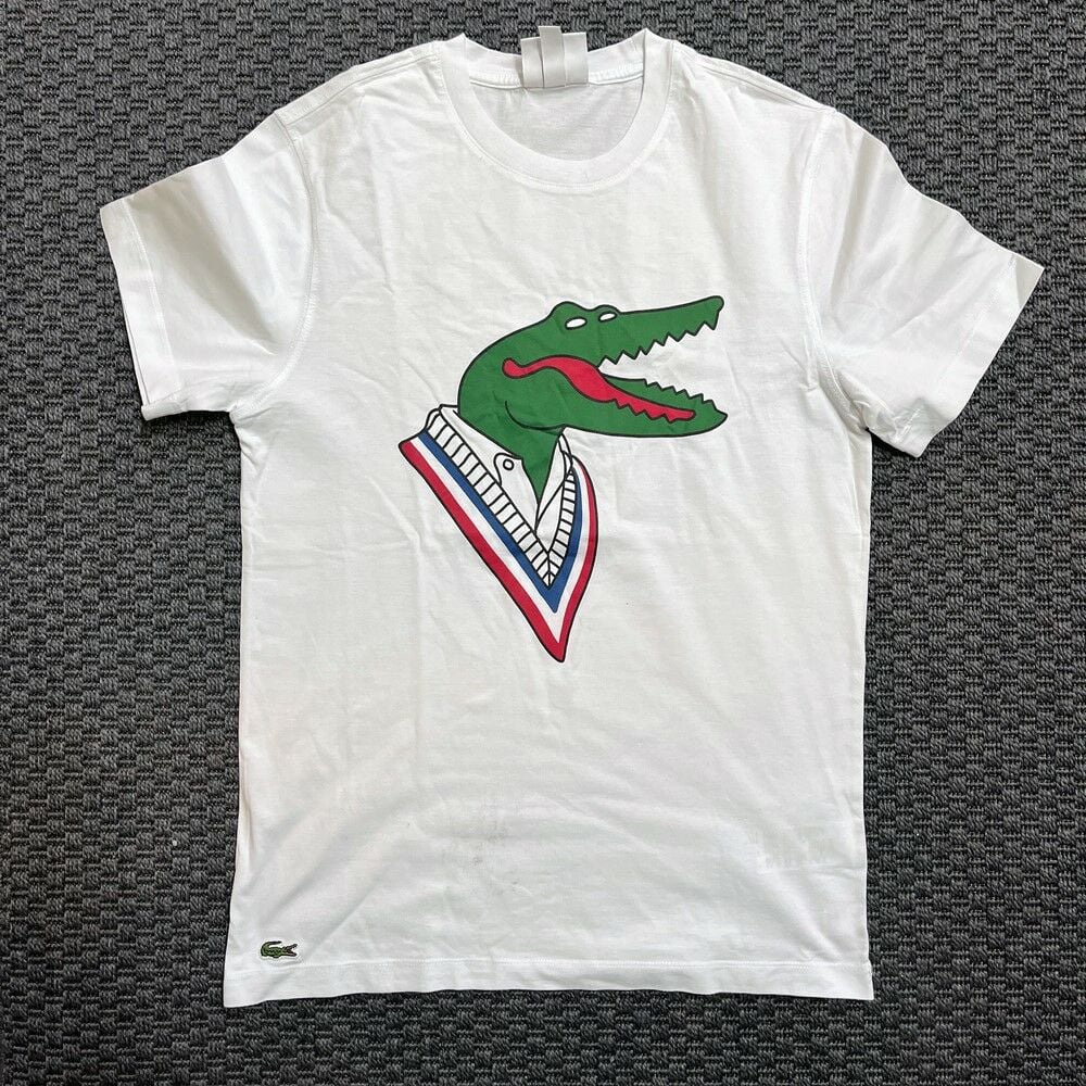 Lacoste Timsah Desenli Tshirt 15-16 yaş