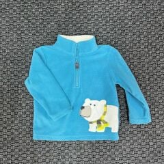 Carters Mavi Polar Kazak kayak 12 ay