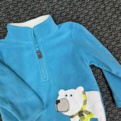 Carters Mavi Polar Kazak kayak 12 ay