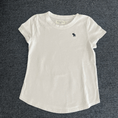 Abercrombie Beyaz T shirt 7 8 yaş