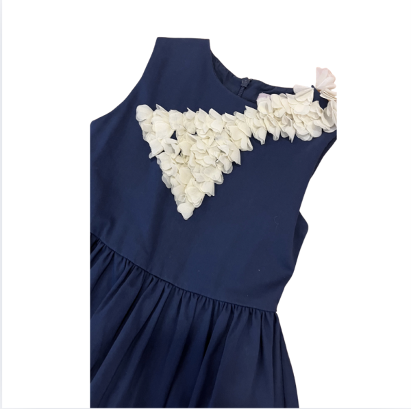 Lia Lea Lacivert beyaz elbise 5 6 yaş