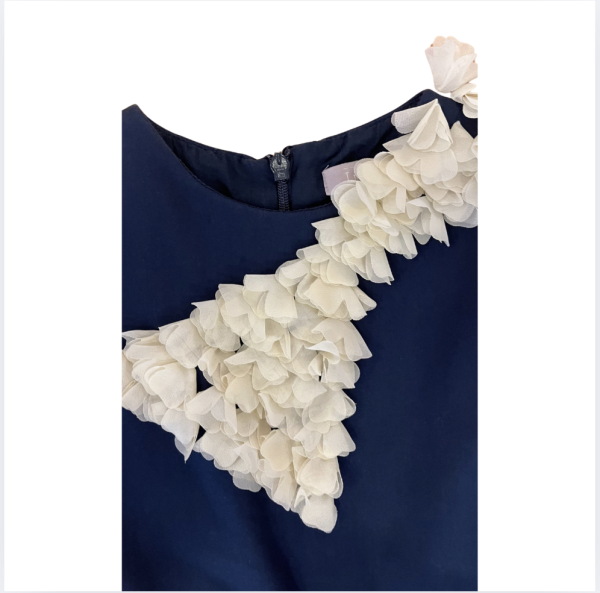 Lia Lea Lacivert beyaz elbise 5 6 yaş