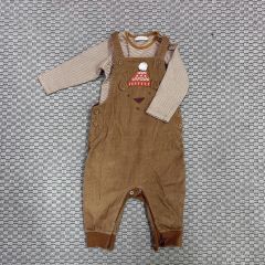 Next Kahverengi Ayılı Tulum Takım 6-9 ay Yılbaşı