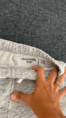 Abercrombie Gri Eşofman altı 7 8 yaş