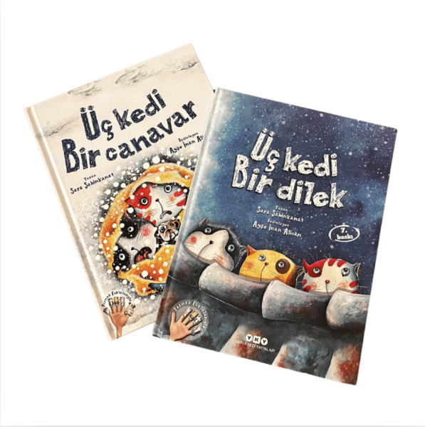 Üç Kedi ikili Set Kitap
