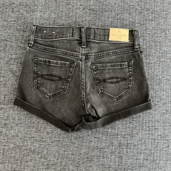 Abercrombie Siyah Denim Şort 7 8 yaş
