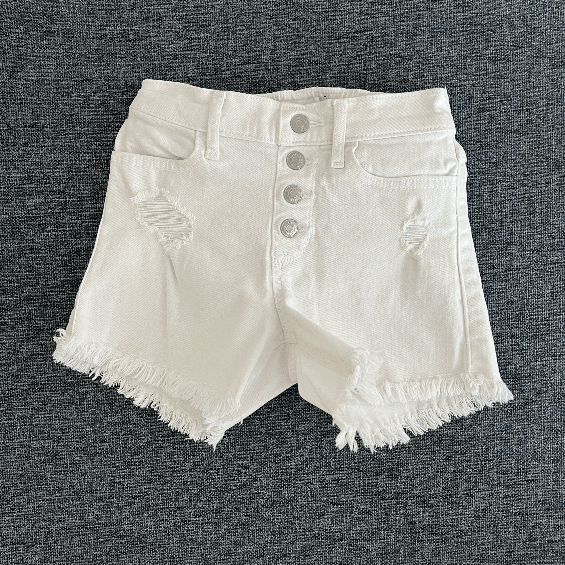 Abercrombie Düğmeli Beyaz Şort 7 8 yaş