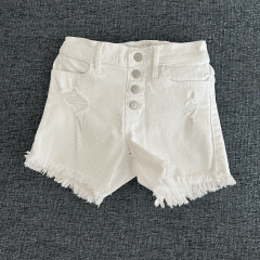 Abercrombie Düğmeli Beyaz Şort 7 8 yaş