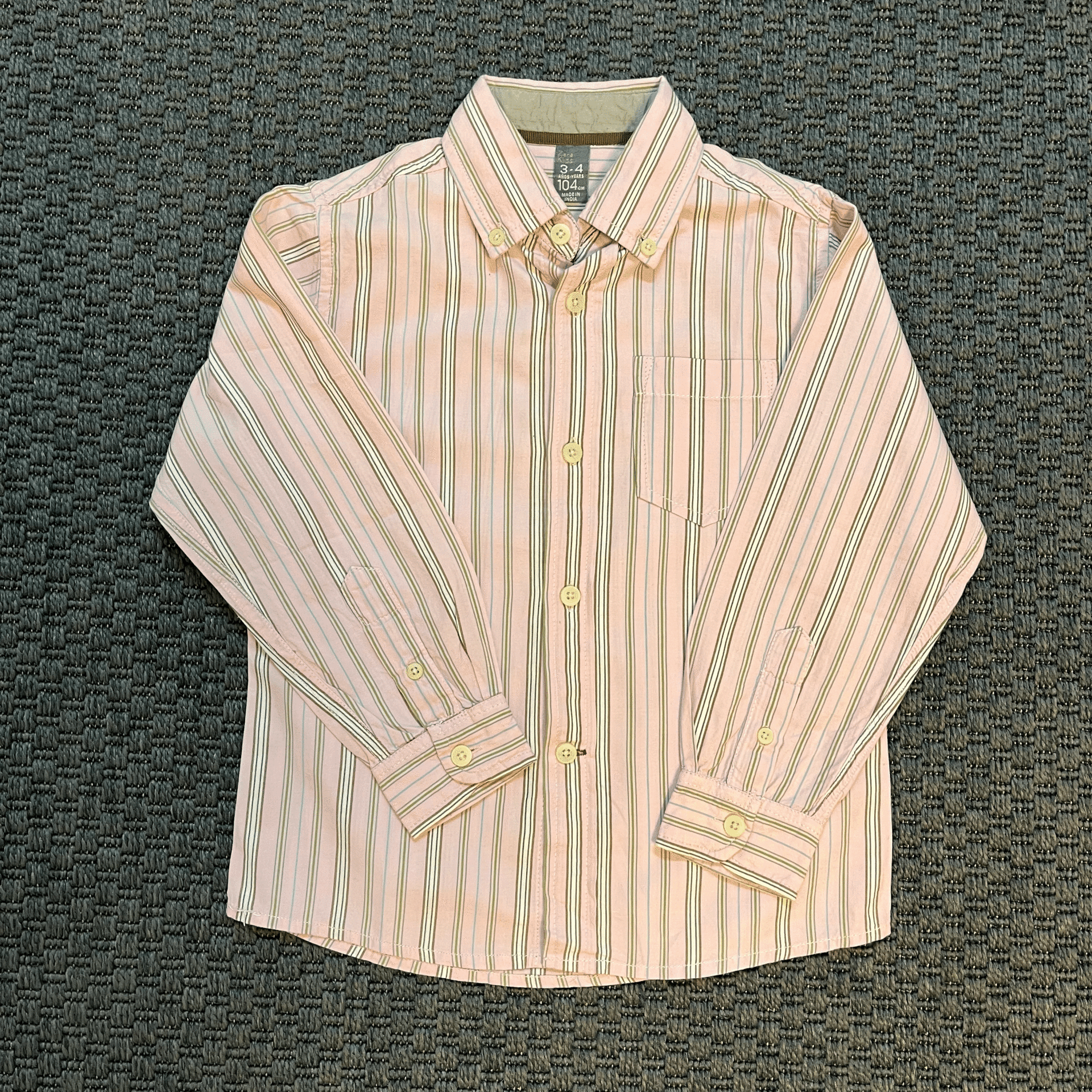 Zara Kids Çizgili Gömlek 3 4 yaş