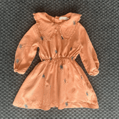 Tiny Cottons Somon Rengi Elbise 2 yaş yılbaşı