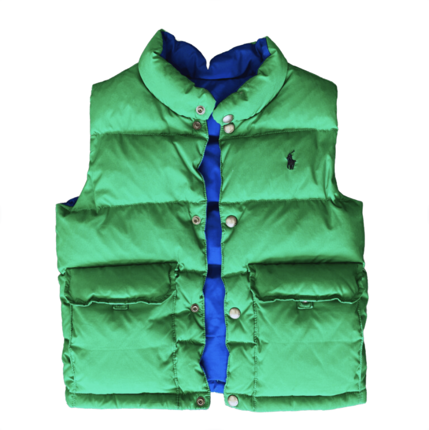 Ralph Lauren Çift taraflı kullanılabilen Puffer yelek 5 yaş