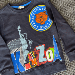 Kenzo Lacivert Sweatshirt 8 yaş 128 cm